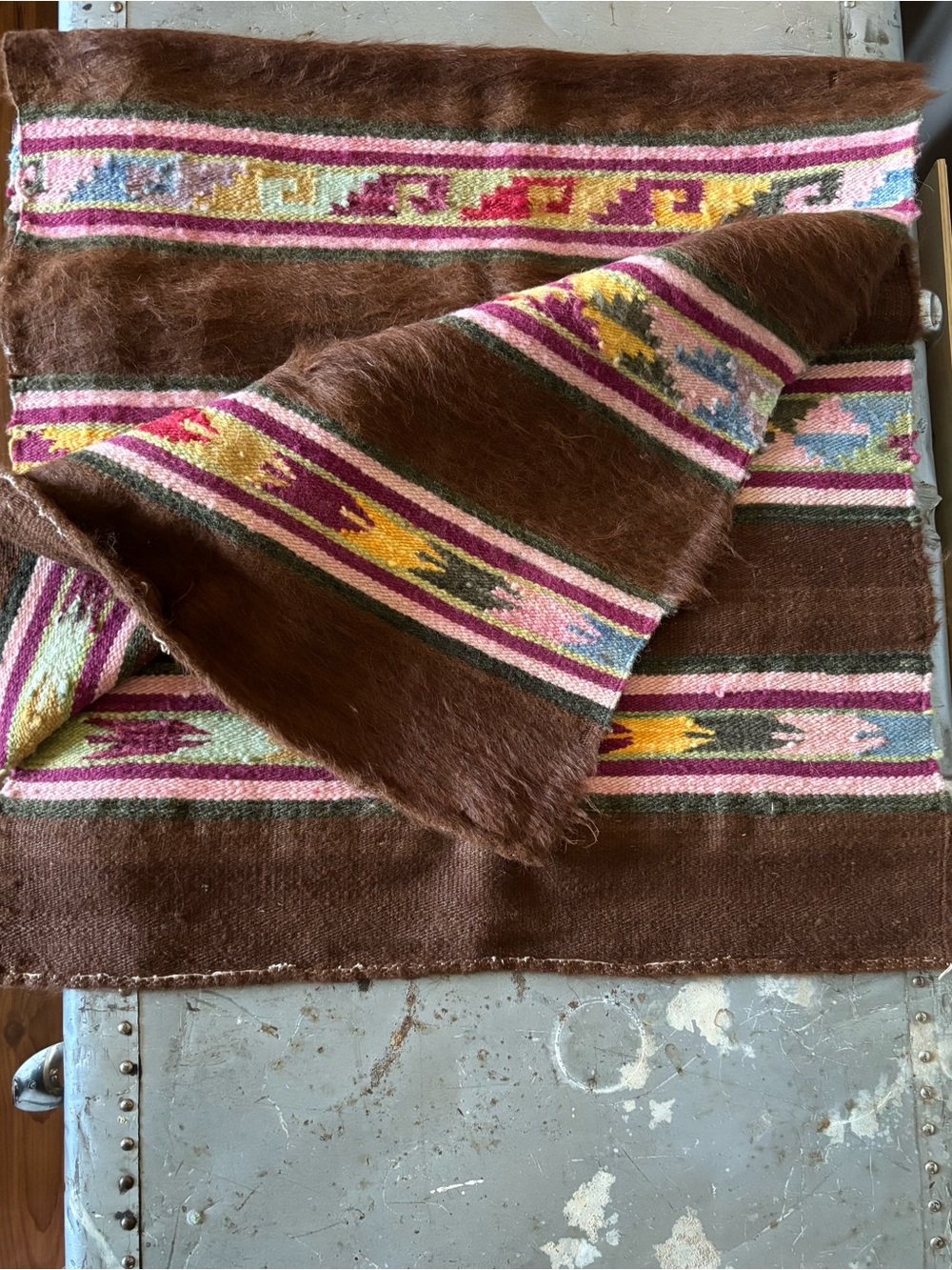 Vintage handwoven Kilim or Flatweave.